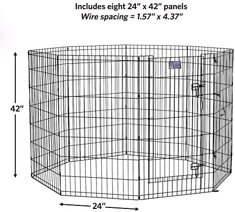 MidWest 42-Inch Exercise Pen, Single Door, 16 Sq Ft Play Area - Image 6