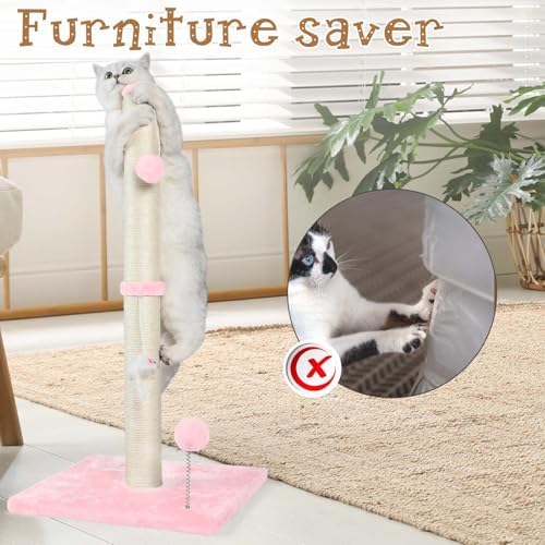 ANWA 32" Tall Sisal Cat Scratching Posts Tree - Image 6