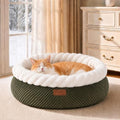 FUKUMARU Cute Round Cat Bed, Calming Donut Small Dog Beds by FUKUMARU