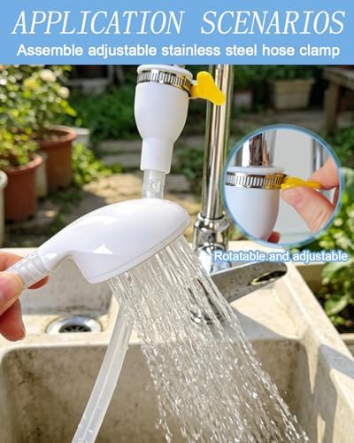 1 Pack Dog Shower Attachment, Portable Pet Shower, 78.7 Inch Bath Hose - Image 7
