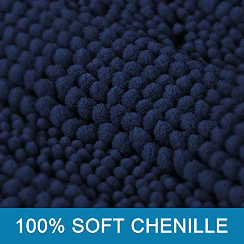 H.VERSAILTEX Bath Rugs for Bathroom Non Slip Bath Mats Extra Thick Chenille - Image 3