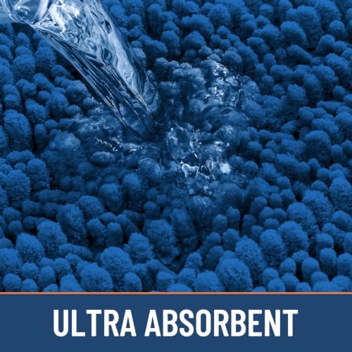 Smiry Bathroom Rugs 36X24, Extra Soft Rubber Backing Chenille Bath Mats - Image 5