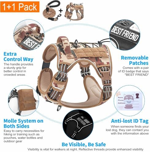Beebiepet Tactical No Pull Dog Harness - Image 4