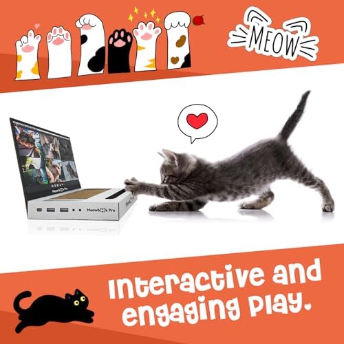2PCS Cat Scratcher Laptop with 'Mouse' Jingle Ball, 3-in-1 Cardboard Cat - Image 3