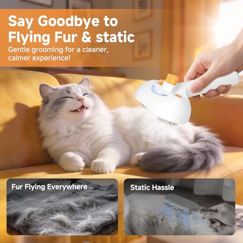 Pet Steam Brush for Dog & Cat – 3-in-1 Spray Hair Removal for Grooming - Image 6