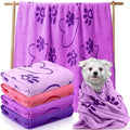 Fanfanwin 4 Pcs Dog Bath Towels Microfiber Drying Dog Towel Absorbent Pet Heart by Fanfanwin