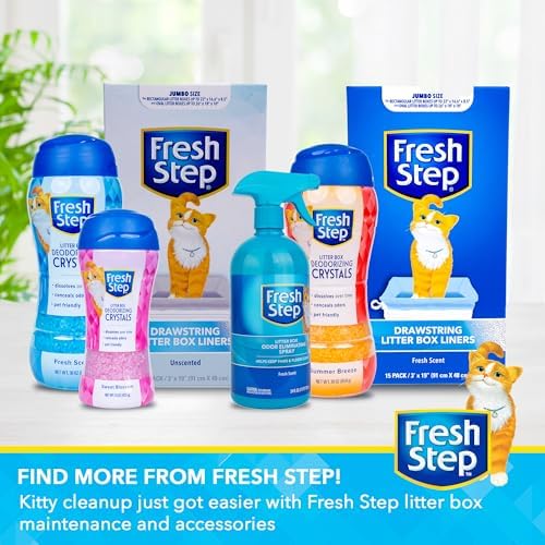 Fresh Step Cat Litter Crystals Deodorizer, Summer Breeze, 15 Oz - Image 6
