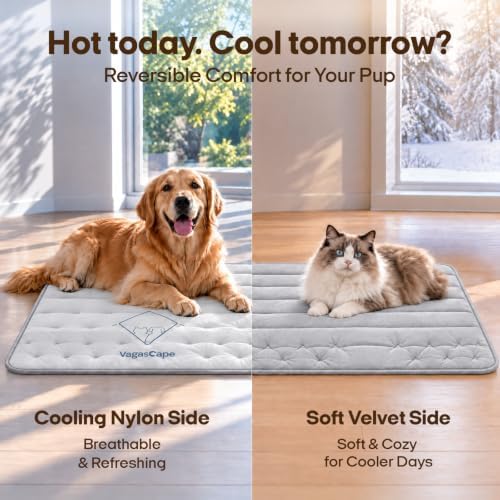 Vagascape Dog Crate Pad, Reversible Warm/Cooling Mat - Image 2