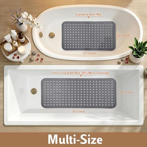Yimobra Bathtub Mat Non Slip, Long Anti Slip Bath Tub Mat - Image 6