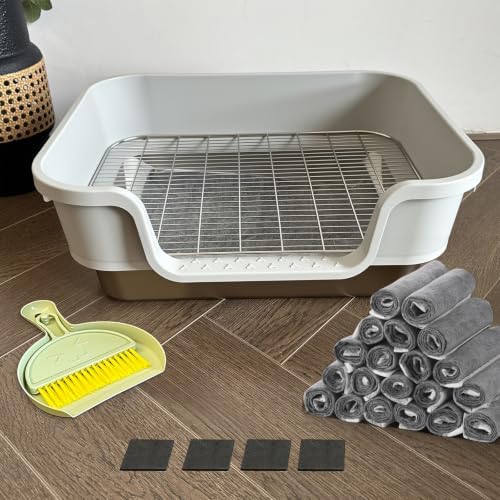 Stainless Steel Rabbit Litter Box, Sifting Bunny Litter Box - Image 6