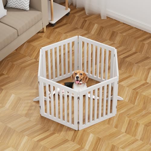 unipaws 120" Extra Wide Pet Gate and Pet Playpen Combination - Image 3