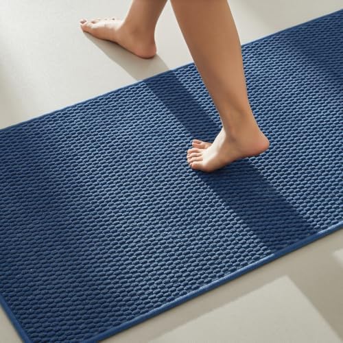TYUU Bathroom Rugs Non Slip Washable, Super Absorbent Thin Bath Mat Quick Dry by TYUU