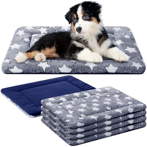 VitalCozy 4 Pcs Dog Crate Pads Soft Warm by VitalCozy