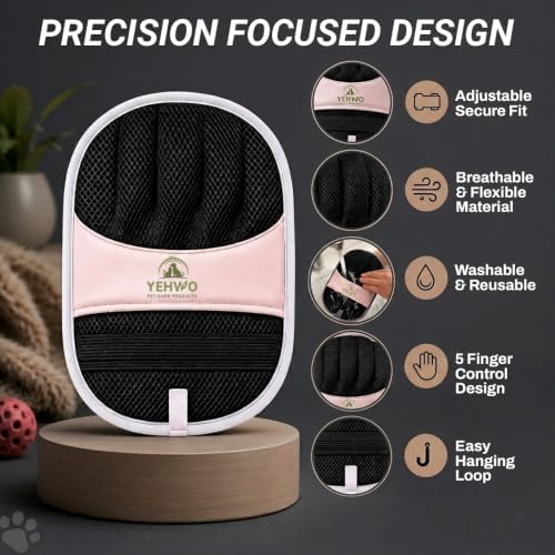 Pet Hair Remover Glove for Dogs & Cats - Image 2