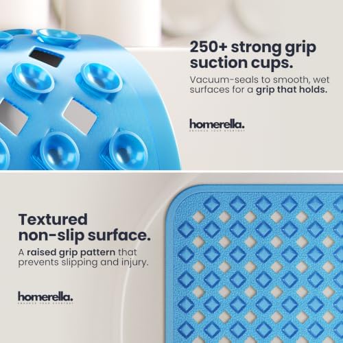 homerella Bathtub Mat Non Slip 35x16 Shower Mat Non Slip Anti Mold BPA Free - Image 2