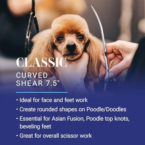 Chris Christensen Classic Series 7.5 in. Curved Dog Grooming Shears, Groom Like - Image 2