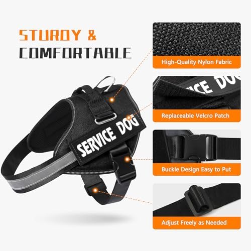 MUMUPET Service Dog Vest, No Pull & Reflective Dog Harness - Image 2