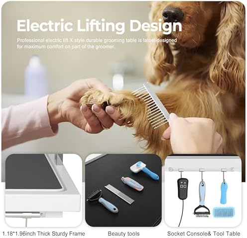 50" Electric Dog Grooming Table 9"- 37" Height Adjustable Heavy Duty - Image 5