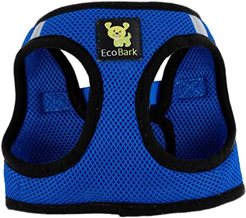 EcoBark Step in Mesh Dog Harness, Reflective Soft Vest, Royal Blue - Image 7