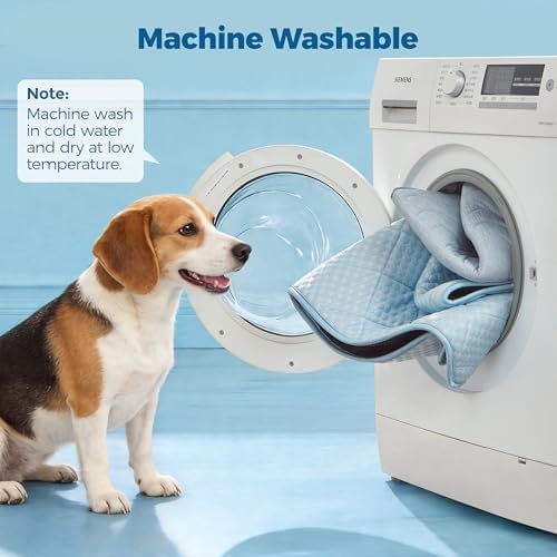 PPOLCA Waterproof Cooling Mat for Large Dogs 28x41, Light Blue - Image 6