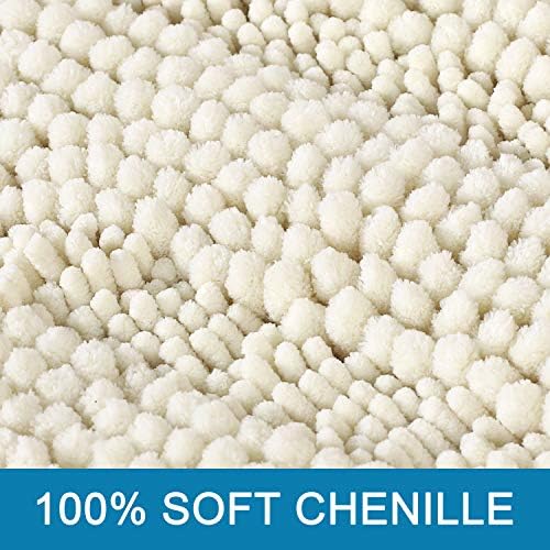 H.VERSAILTEX Bath Rugs for Bathroom Non Slip Bath Mats Extra Thick Chenille - Image 3