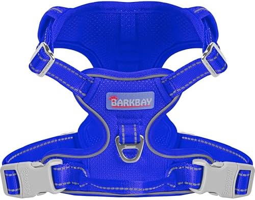 BARKBAY Dog Harness for Medium Sized Dog No Pull Mesh 2 Clips Dog Vest by BARKBAY