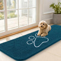 OLANLY Dog Door Mat for Muddy Paws 59x20, Paw Print Design Chenille Mud Mat by OLANLY