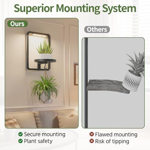 LASZOLA Plant Picture Frame Holder Shelf Wall - Image 5