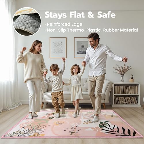 Joiedomi Area Rugs for Bedroom 3x5 Non Slip Small Carpet - Image 6