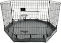 PJYuCien Puppy Playpen with Bottom Pad and Door, 8 Panels 30" H by PJYuGienPetGarden