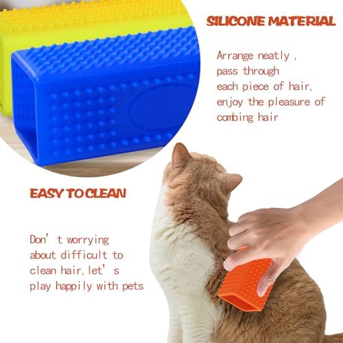 2pcs Pet Dog Cat Hair Remover, Pet Hair Removal Tool, Hollow Cleaner Brush - Image 6