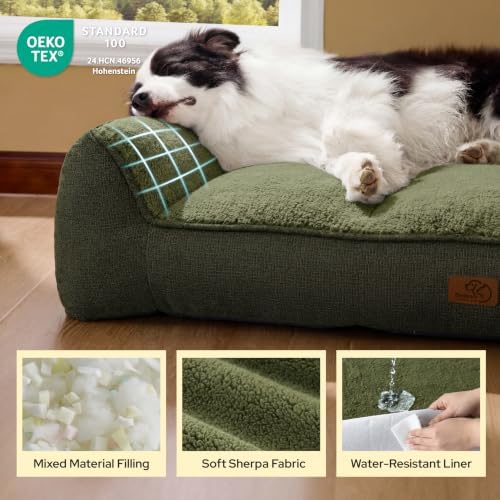 Bedsure SupportMax® Extra Thick Orthopedic Dog Beds Large Sized Dog - Image 5