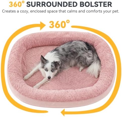 JOEJOY Orthopedic Dog Beds Large Sized Dog, XL Egg-Crate Memory Foam Pet Couch - Image 3