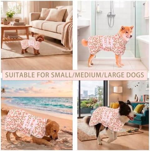 Fast‑Drying Dog Bathrobe, Absorbent Striped Pet Towel - Image 5