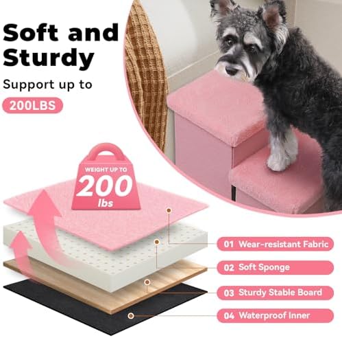 Zerbuger Dog Stairs with Storage - Image 7