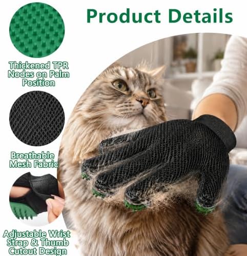 Pet Hair Removal Glove with Silicone Tips - Image 3