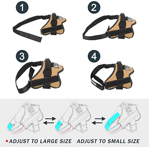 Bolux Dog Harness, No-Pull Reflective Dog Vest, Breathable Adjustable Pet - Image 3