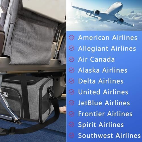 Wakytu Airline Approved Pet Carrier, Collapsible Cat Carrier, Expandable Dog - Image 4