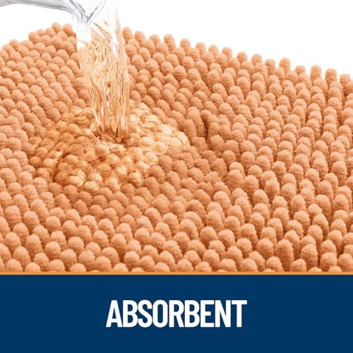 OLANLY Dog Door Mat for Muddy Paws 32x20, Super Absorbent Chenille Mud Mat - Image 3