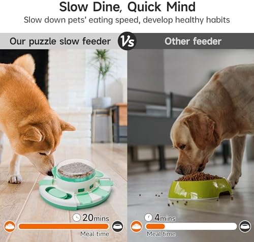 Potaroma Dog Puzzle Toy 2 Levels, Slow Feeder, Pup Food Treat Feeding Dispenser - Image 4