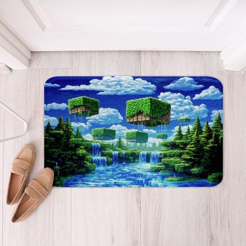 Manfei Pixelated Games Bath Mats by Manfei