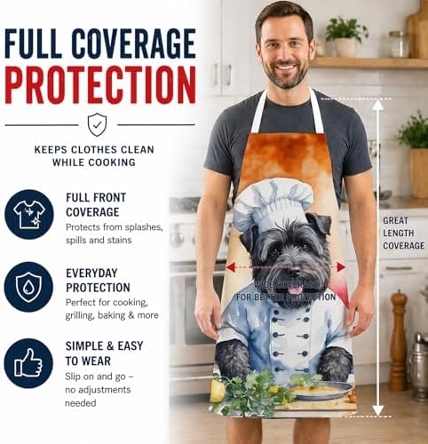 Caroline's Treasures Bouvier des Flandres The Chef Apron Cooking Kitchen Server - Image 3
