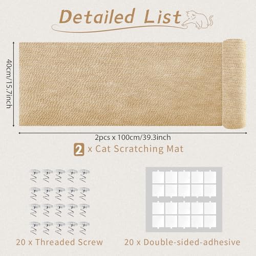Cat Scratch Furniture Protector, 78.7x15.7 Inch - Image 2