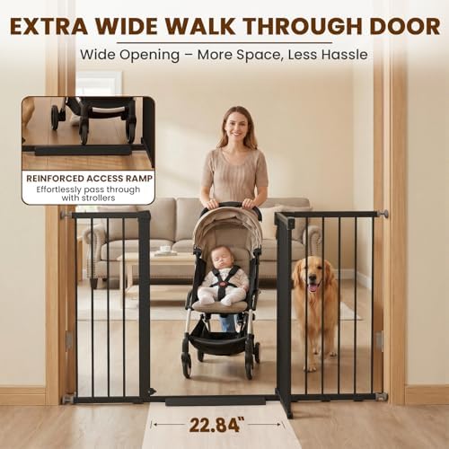 Mumeasy 36" Extra Tall Baby Gate - Image 4
