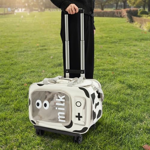 Pet Carrier on Wheels, Soft Sided Rolling Pet Carrier - Image 5