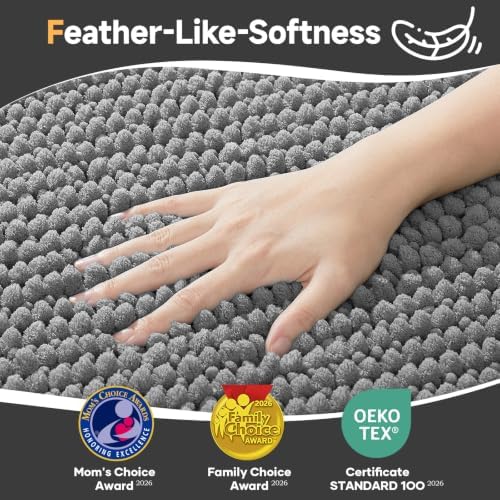 Ophanie Dark Grey Door Mat Runner 60x48, Muddy Mats - Image 2