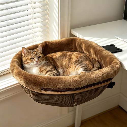 Desk Cat Bed, Hanging Under Desk Cat Hammock by Unknown