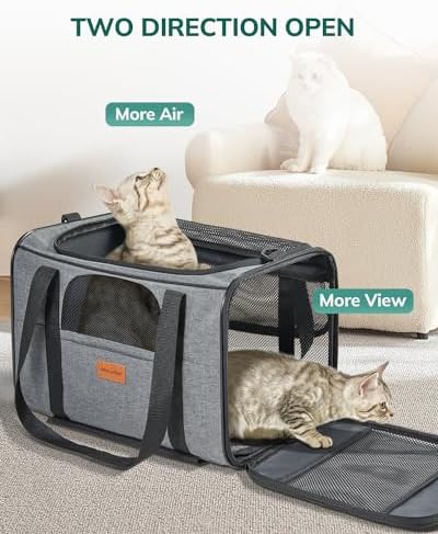 Morpilot Cat Carrier with Wheels Airline Approved, Pet Dog Carrier with Wheels - Image 3