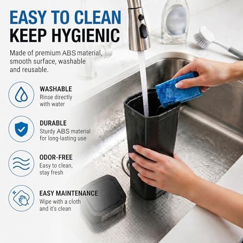 Car Trash Can, 2 Packs Leakproof Mini Car Garbage Can - Image 5
