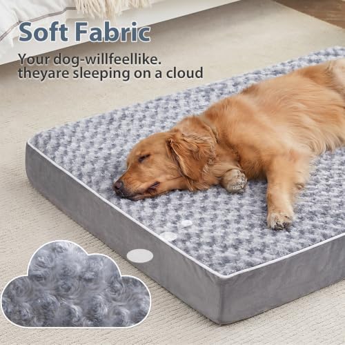 WNPETHOME Orthopedic Waterproof Large Dog Crate Bed - Image 2
